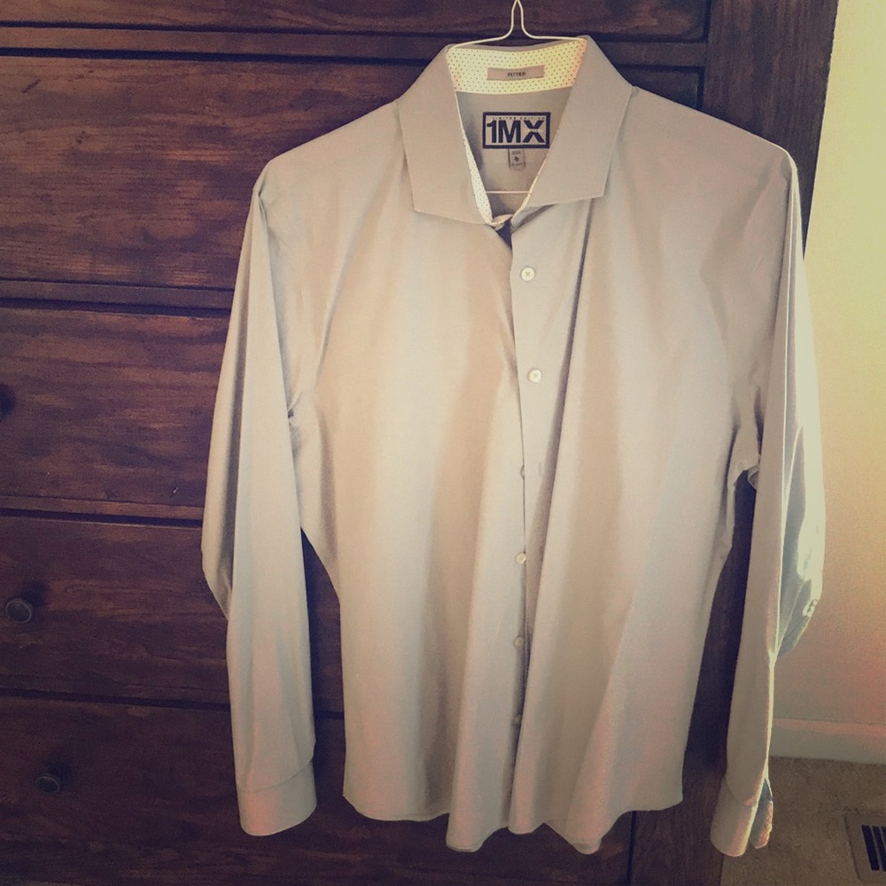 Express Mens 1MX LE Fitted XL Dress Shirt